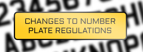  Changes to number plate regulations